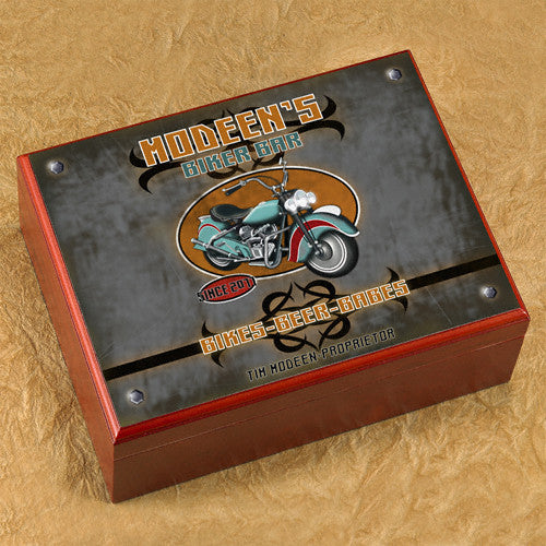 Personalized Humidor - Biker