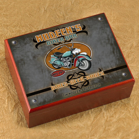 Personalized Humidor - Biker