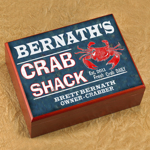 Personalized Humidor - Crab Shack