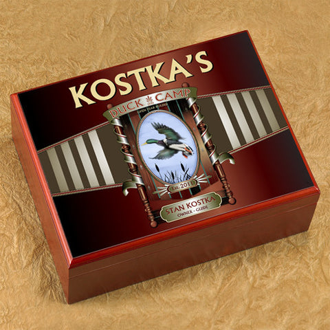 Personalized Humidor - Duck Camp