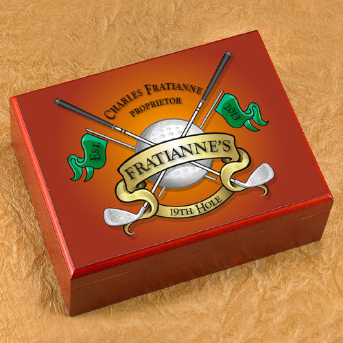 Personalized Humidor - Golf