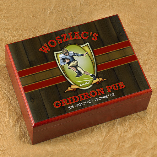 Personalized Humidor - Gridiron