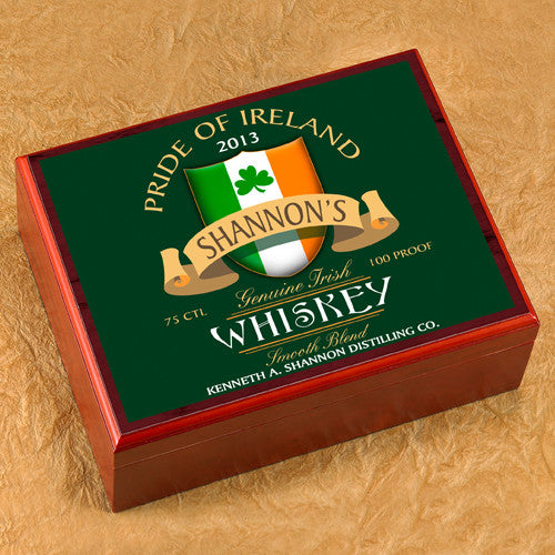 Personalized Humidor - Irish Whiskey