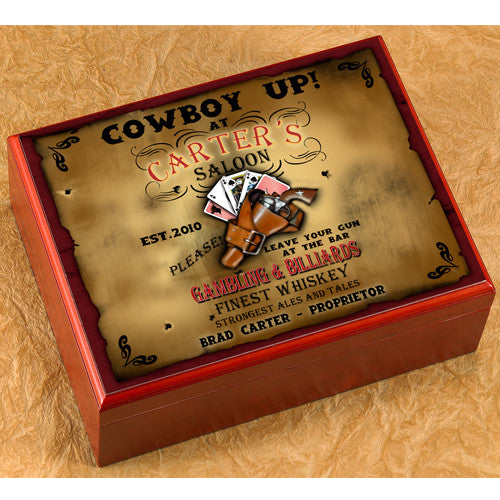 Personalized Humidor - Saloon