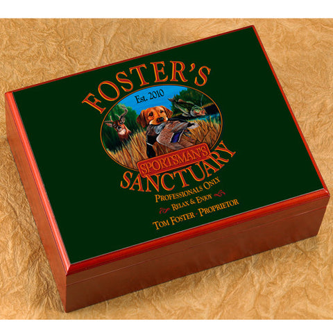 Personalized Humidor - Sports Man