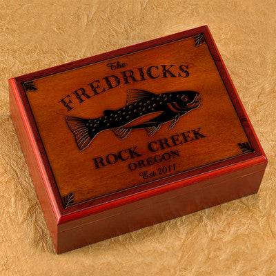 Cabin Series Humidor - Trout