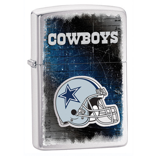NFL Brushed Chrome Zippo Lighter - Dallas Cowboys